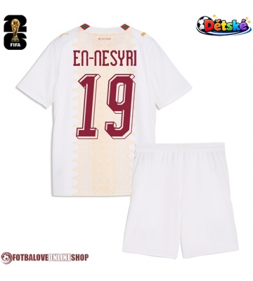 Maroko Youssef En-Nesyri #19 Venkovní dres komplet pro Děti MS 2026 Krátkým Rukávem (+ Krátké kalhoty)