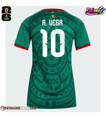 Mexiko Alexis Vega #10 Domácí Dres pro Dámy MS 2026 Krátkým Rukávem