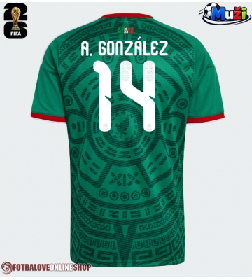 Mexiko Armando Gonzalez #14 Domácí Dres MS 2026 Krátkým Rukávem