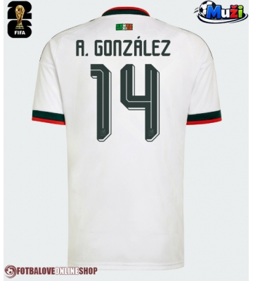 Mexiko Armando Gonzalez #14 Venkovní Dres MS 2026 Krátkým Rukávem