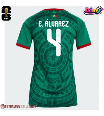 Mexiko Edson Alvarez #4 Domácí Dres pro Dámy MS 2026 Krátkým Rukávem