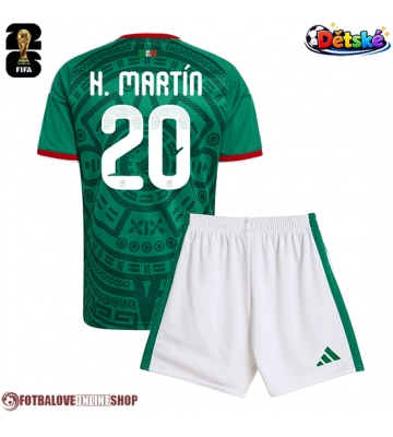 Mexiko Henry Martin #20 Domácí dres komplet pro Děti MS 2026 Krátkým Rukávem (+ Krátké kalhoty)