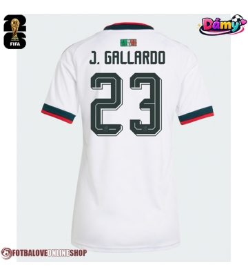 Mexiko Jesus Gallardo #23 Venkovní Dres pro Dámy MS 2026 Krátkým Rukávem