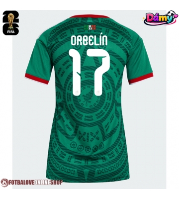 Mexiko Orbelin Pineda #17 Domácí Dres pro Dámy MS 2026 Krátkým Rukávem