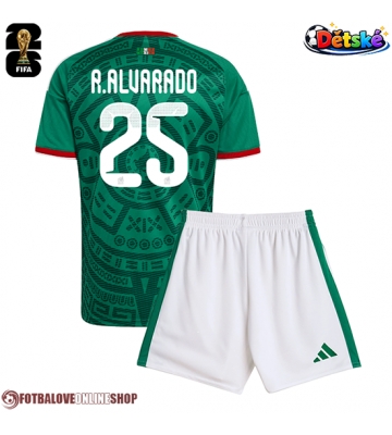 Mexiko Roberto Alvarado #25 Domácí dres komplet pro Děti MS 2026 Krátkým Rukávem (+ Krátké kalhoty)