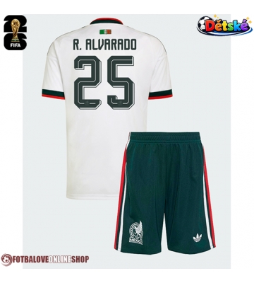 Mexiko Roberto Alvarado #25 Venkovní dres komplet pro Děti MS 2026 Krátkým Rukávem (+ Krátké kalhoty)