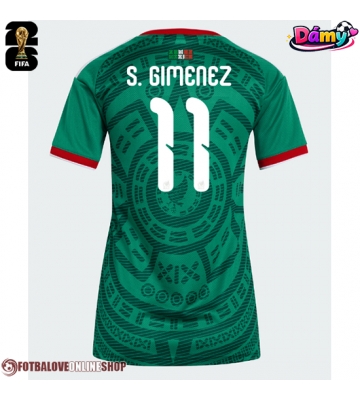 Mexiko Santiago Gimenez #11 Domácí Dres pro Dámy MS 2026 Krátkým Rukávem