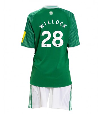 Newcastle United Joe Willock #28 Venkovní dres komplet pro Děti 2025-26 Krátkým Rukávem (+ Krátké kalhoty)