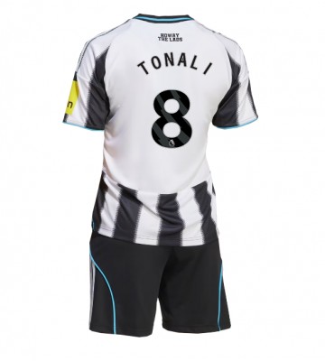 Newcastle United Sandro Tonali #8 Domácí dres komplet pro Děti 2025-26 Krátkým Rukávem (+ Krátké kalhoty)