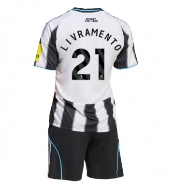 Newcastle United Tino Livramento #21 Domácí dres komplet pro Děti 2025-26 Krátkým Rukávem (+ Krátké kalhoty)