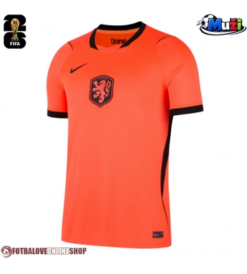 Nizozemsko Domácí Dres MS 2026 Krátkým Rukávem