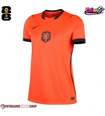 Nizozemsko Domácí Dres pro Dámy MS 2026 Krátkým Rukávem