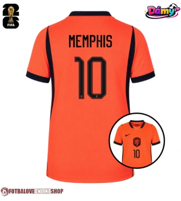 Nizozemsko Memphis Depay #10 Domácí Dres pro Dámy MS 2026 Krátkým Rukávem
