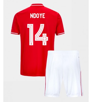 Nottingham Forest Dan Ndoye #14 Domácí dres komplet pro Děti 2025-26 Krátkým Rukávem (+ Krátké kalhoty)