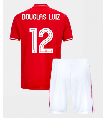 Nottingham Forest Douglas Luiz #12 Domácí dres komplet pro Děti 2025-26 Krátkým Rukávem (+ Krátké kalhoty)
