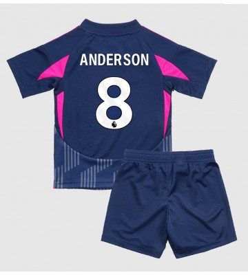 Nottingham Forest Elliot Anderson #8 Venkovní dres komplet pro Děti 2024-25 Krátkým Rukávem (+ Krátké kalhoty)