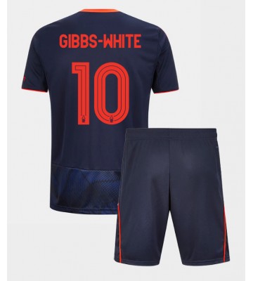 Nottingham Forest Morgan Gibbs-White #10 Alternativní dres komplet pro Děti 2025-26 Krátkým Rukávem (+ Krátké kalhoty)