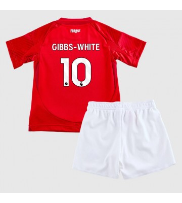 Nottingham Forest Morgan Gibbs-White #10 Domácí dres komplet pro Děti 2024-25 Krátkým Rukávem (+ Krátké kalhoty)