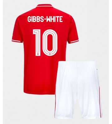 Nottingham Forest Morgan Gibbs-White #10 Domácí dres komplet pro Děti 2025-26 Krátkým Rukávem (+ Krátké kalhoty)