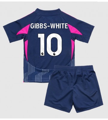 Nottingham Forest Morgan Gibbs-White #10 Venkovní dres komplet pro Děti 2024-25 Krátkým Rukávem (+ Krátké kalhoty)