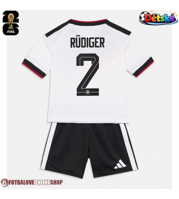 Německo Antonio Rudiger #2 Domácí dres komplet pro Děti MS 2026 Krátkým Rukávem (+ Krátké kalhoty)