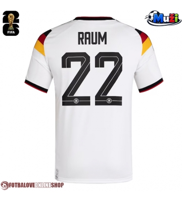 Německo David Raum #22 Domácí Dres MS 2026 Krátkým Rukávem
