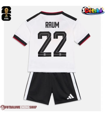 Německo David Raum #22 Domácí dres komplet pro Děti MS 2026 Krátkým Rukávem (+ Krátké kalhoty)