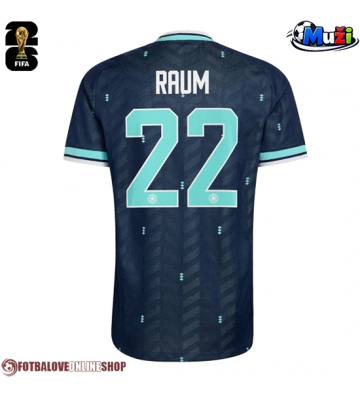 Německo David Raum #22 Venkovní Dres MS 2026 Krátkým Rukávem
