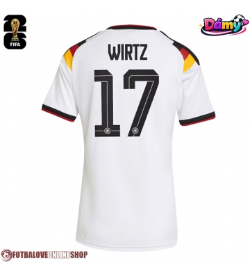 Německo Florian Wirtz #17 Domácí Dres pro Dámy MS 2026 Krátkým Rukávem
