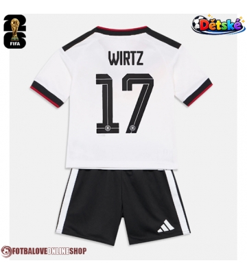 Německo Florian Wirtz #17 Domácí dres komplet pro Děti MS 2026 Krátkým Rukávem (+ Krátké kalhoty)