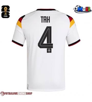 Německo Jonathan Tah #4 Domácí Dres MS 2026 Krátkým Rukávem