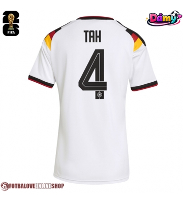Německo Jonathan Tah #4 Domácí Dres pro Dámy MS 2026 Krátkým Rukávem