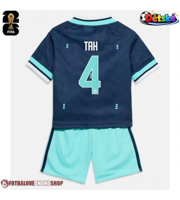 Německo Jonathan Tah #4 Venkovní dres komplet pro Děti MS 2026 Krátkým Rukávem (+ Krátké kalhoty)