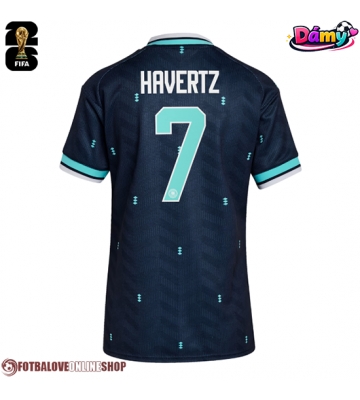 Německo Kai Havertz #7 Venkovní Dres pro Dámy MS 2026 Krátkým Rukávem
