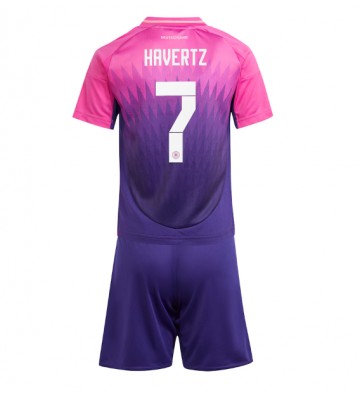 Německo Kai Havertz #7 Venkovní dres komplet pro Děti ME 2024 Krátkým Rukávem (+ Krátké kalhoty)