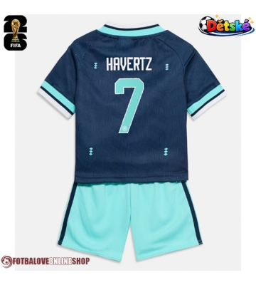 Německo Kai Havertz #7 Venkovní dres komplet pro Děti MS 2026 Krátkým Rukávem (+ Krátké kalhoty)