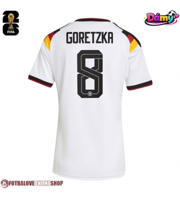 Německo Leon Goretzka #8 Domácí Dres pro Dámy MS 2026 Krátkým Rukávem