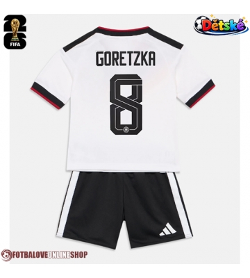 Německo Leon Goretzka #8 Domácí dres komplet pro Děti MS 2026 Krátkým Rukávem (+ Krátké kalhoty)