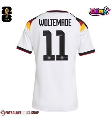 Německo Nick Woltemade #11 Domácí Dres pro Dámy MS 2026 Krátkým Rukávem
