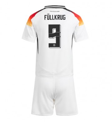 Německo Niclas Fullkrug #9 Domácí dres komplet pro Děti ME 2024 Krátkým Rukávem (+ Krátké kalhoty)