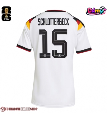 Německo Nico Schlotterbeck #15 Domácí Dres pro Dámy MS 2026 Krátkým Rukávem
