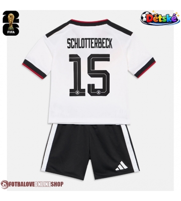 Německo Nico Schlotterbeck #15 Domácí dres komplet pro Děti MS 2026 Krátkým Rukávem (+ Krátké kalhoty)