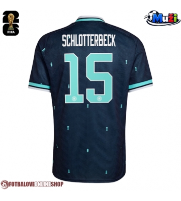 Německo Nico Schlotterbeck #15 Venkovní Dres MS 2026 Krátkým Rukávem