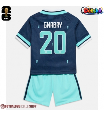 Německo Serge Gnabry #20 Venkovní dres komplet pro Děti MS 2026 Krátkým Rukávem (+ Krátké kalhoty)