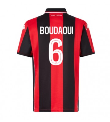 OGC Nice Hicham Boudaoui #6 Domácí Dres 2025-26 Krátkým Rukávem