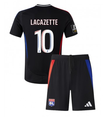 Olympique Lyonnais Alexandre Lacazette #10 Venkovní dres komplet pro Děti 2024-25 Krátkým Rukávem (+ Krátké kalhoty)