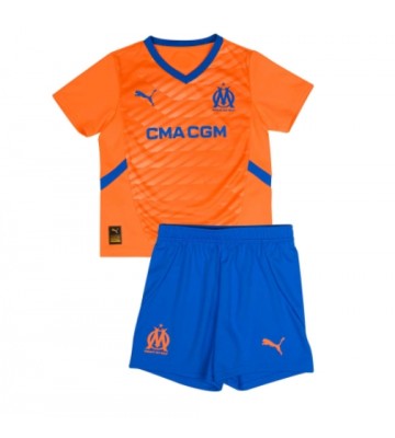 Olympique de Marseille Alternativní dres komplet pro Děti 2024-25 Krátkým Rukávem (+ Krátké kalhoty)