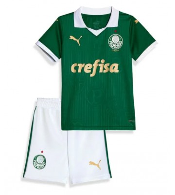 Palmeiras Domácí dres komplet pro Děti 2024-25 Krátkým Rukávem (+ Krátké kalhoty)