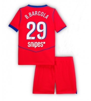 Paris Saint-Germain Bradley Barcola #29 Alternativní dres komplet pro Děti 2025-26 Krátkým Rukávem (+ Krátké kalhoty)