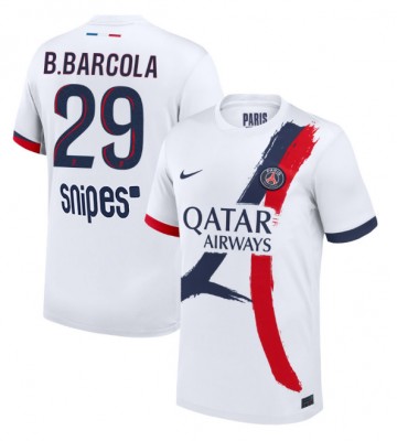 Paris Saint-Germain Bradley Barcola #29 Venkovní Dres 2025-26 Krátkým Rukávem